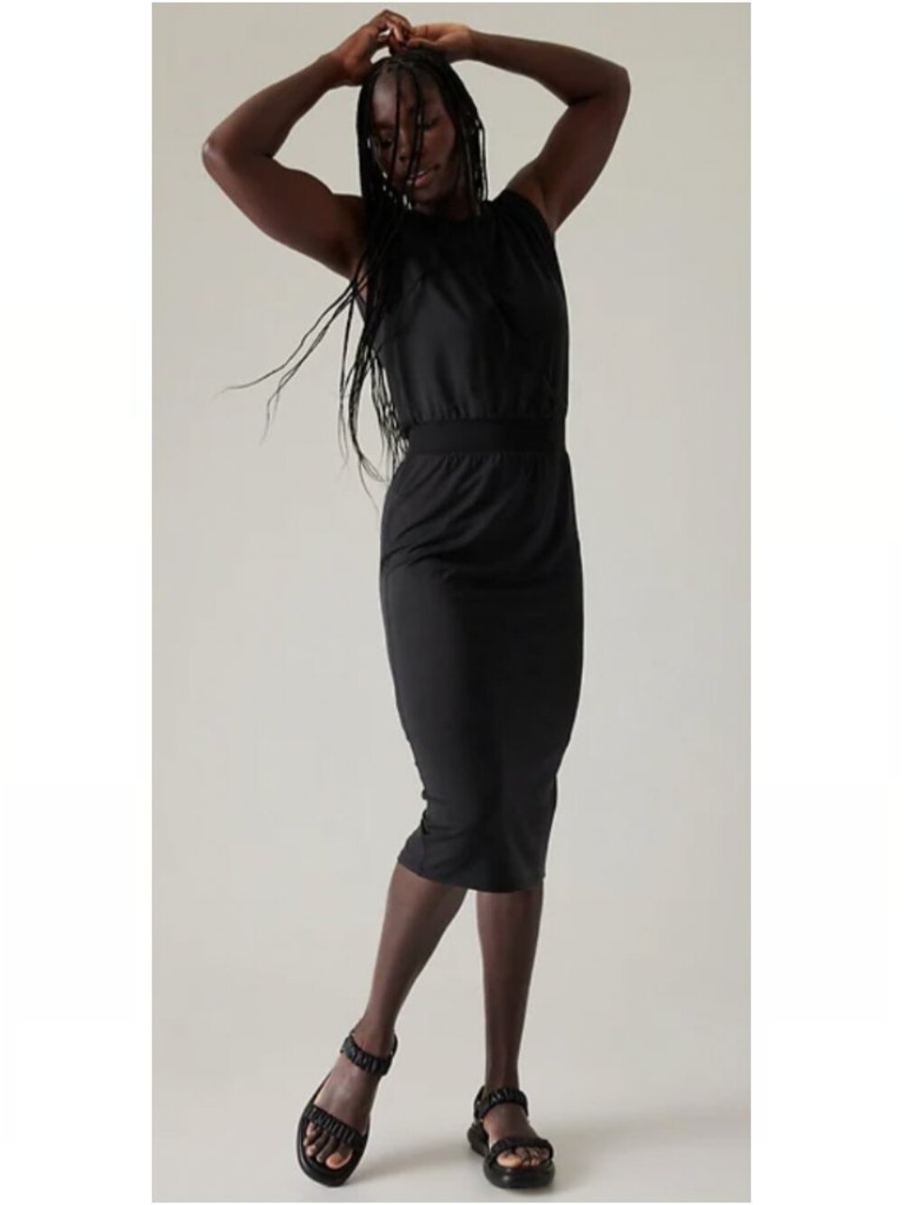 Athleta Work-Wear Santorini Cinch Midi Dress